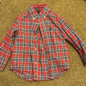 Polo Ralph Lauren red and blue plaid button down